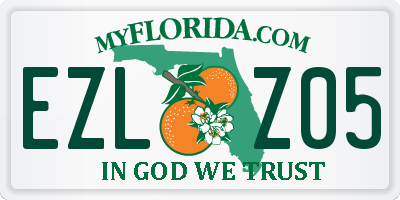 FL license plate EZLZ05