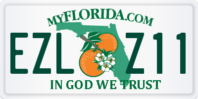 FL license plate EZLZ11