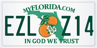 FL license plate EZLZ14