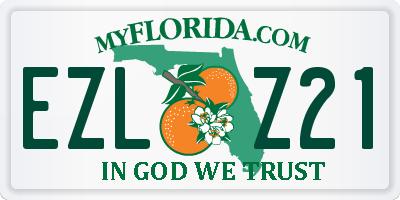 FL license plate EZLZ21