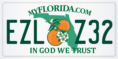 FL license plate EZLZ32