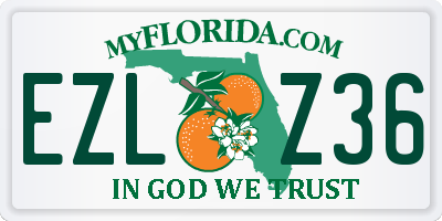 FL license plate EZLZ36