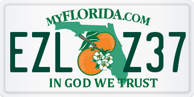 FL license plate EZLZ37