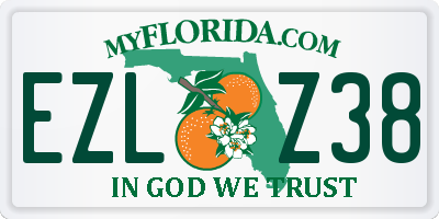 FL license plate EZLZ38