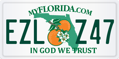 FL license plate EZLZ47