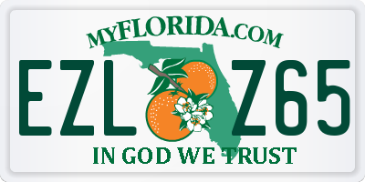 FL license plate EZLZ65