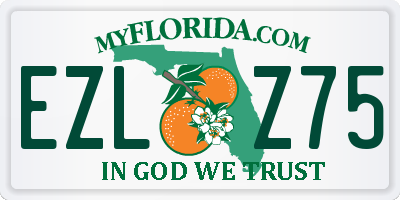 FL license plate EZLZ75