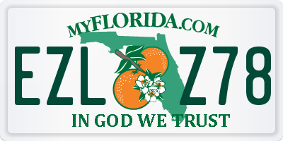 FL license plate EZLZ78