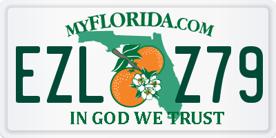 FL license plate EZLZ79