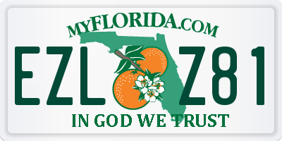 FL license plate EZLZ81