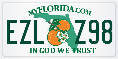 FL license plate EZLZ98