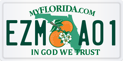 FL license plate EZMA01