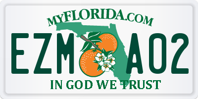 FL license plate EZMA02