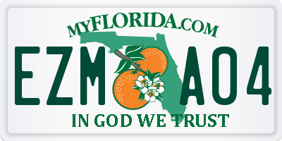 FL license plate EZMA04