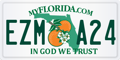 FL license plate EZMA24