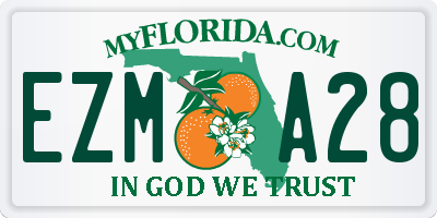 FL license plate EZMA28