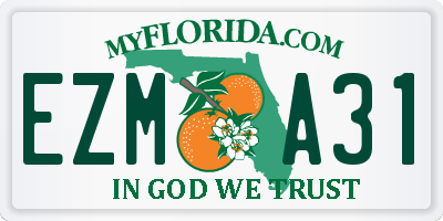 FL license plate EZMA31