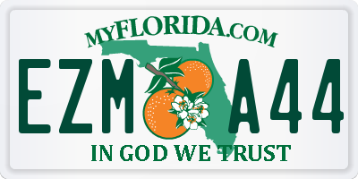 FL license plate EZMA44