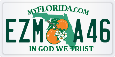 FL license plate EZMA46