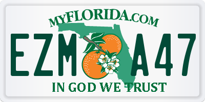 FL license plate EZMA47