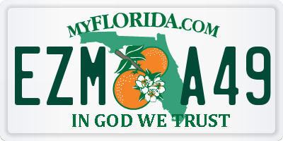 FL license plate EZMA49