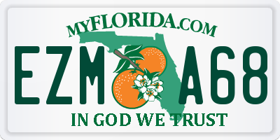 FL license plate EZMA68