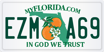 FL license plate EZMA69