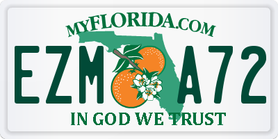 FL license plate EZMA72