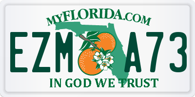 FL license plate EZMA73