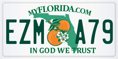 FL license plate EZMA79