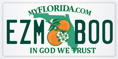 FL license plate EZMB00