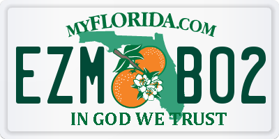 FL license plate EZMB02