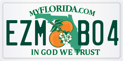 FL license plate EZMB04