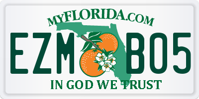 FL license plate EZMB05