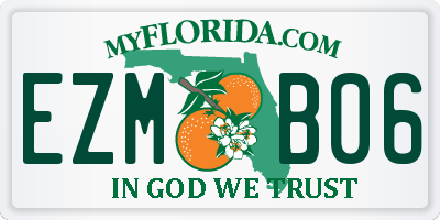 FL license plate EZMB06