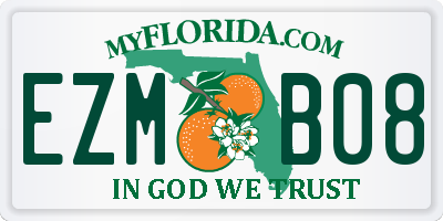 FL license plate EZMB08