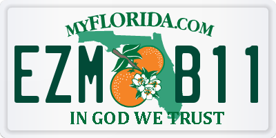 FL license plate EZMB11