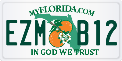 FL license plate EZMB12