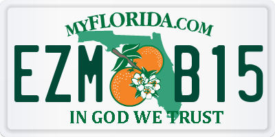 FL license plate EZMB15