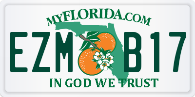 FL license plate EZMB17