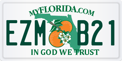 FL license plate EZMB21