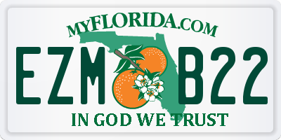 FL license plate EZMB22