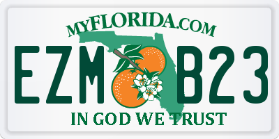 FL license plate EZMB23