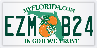 FL license plate EZMB24