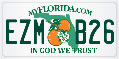 FL license plate EZMB26