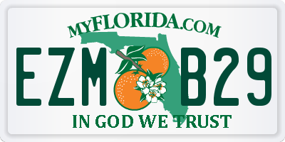 FL license plate EZMB29