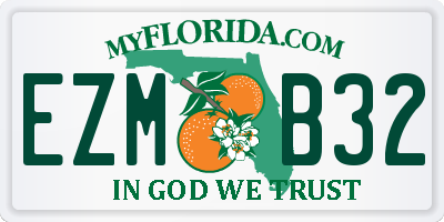 FL license plate EZMB32