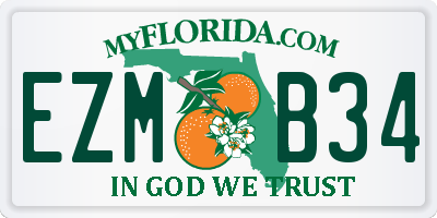 FL license plate EZMB34