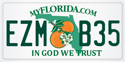 FL license plate EZMB35