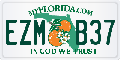 FL license plate EZMB37